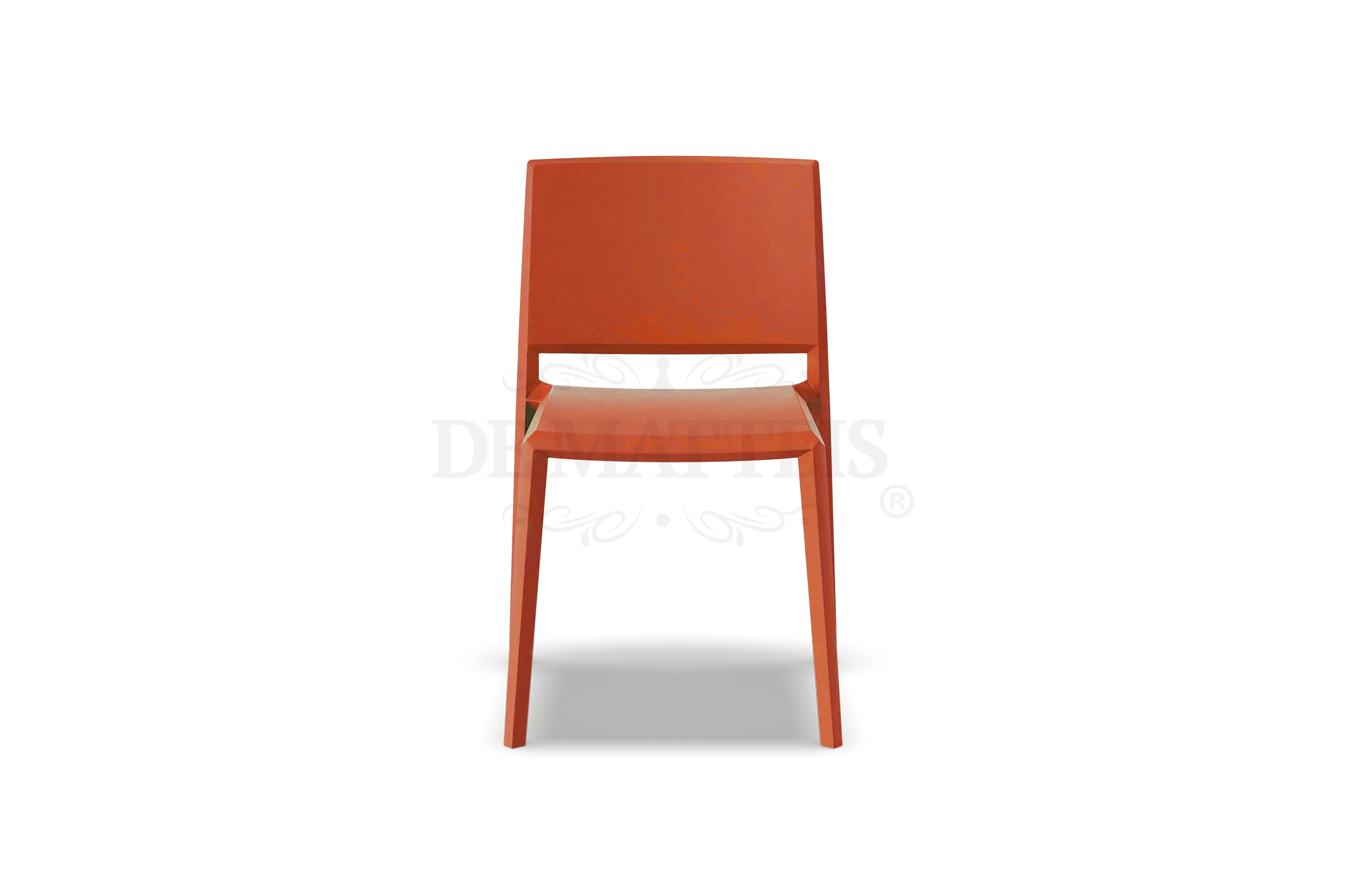 Sedia Esterno Resina Studio Arancione