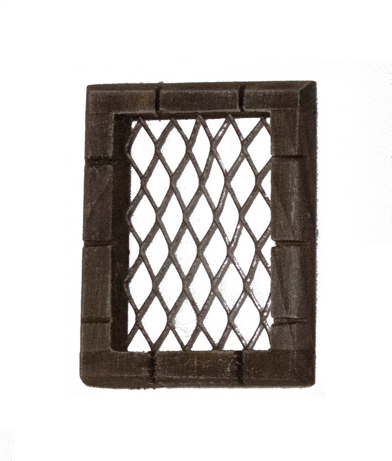 Finestra Finto Legno Con Rete 5,5x7 Cm