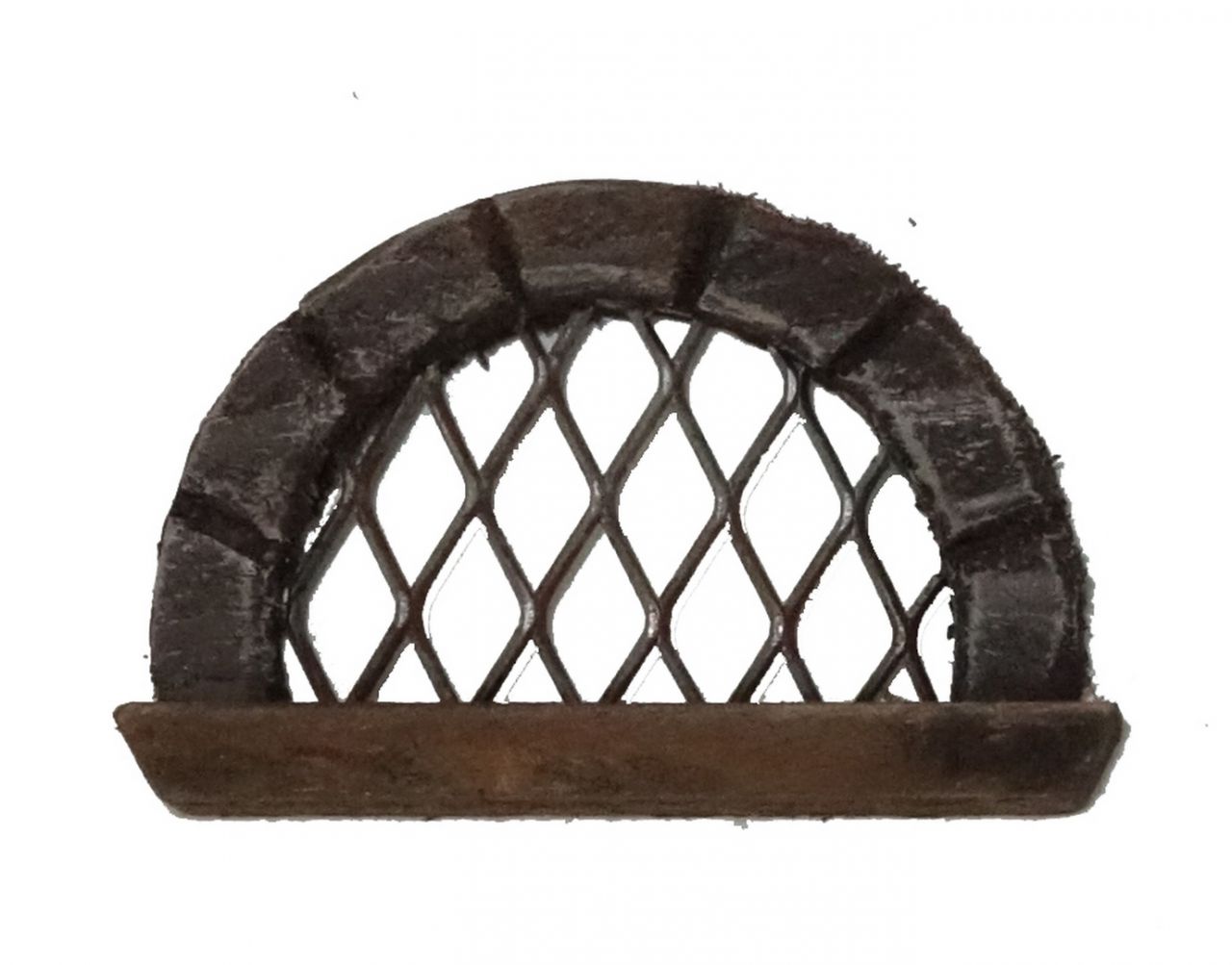 Finestra Tonda Finto Legno 6,5x4 Cm