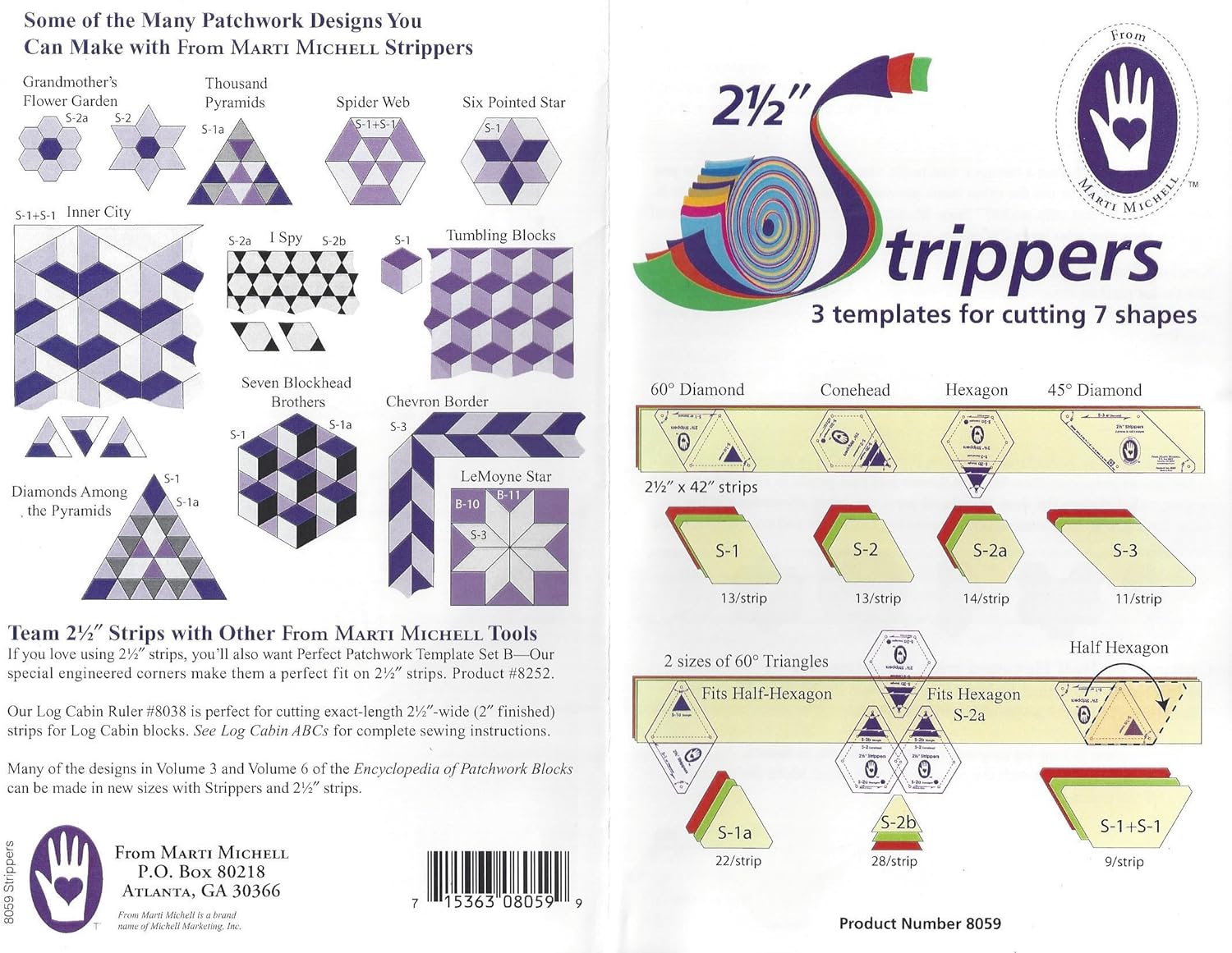 Stripper Templates 2 1/2"