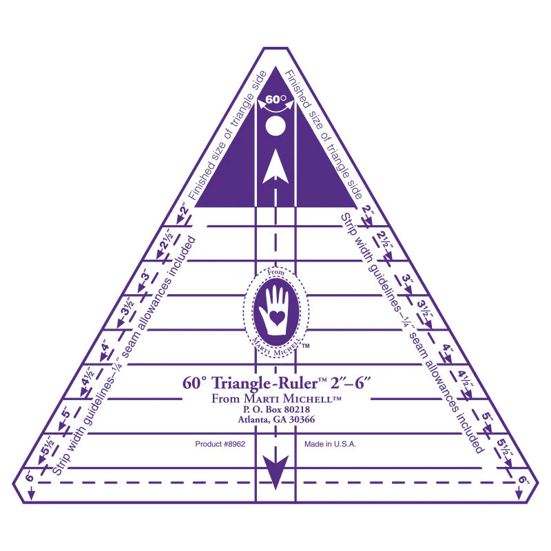 Equilateral 60 Triangle Ruler Marti Michelle