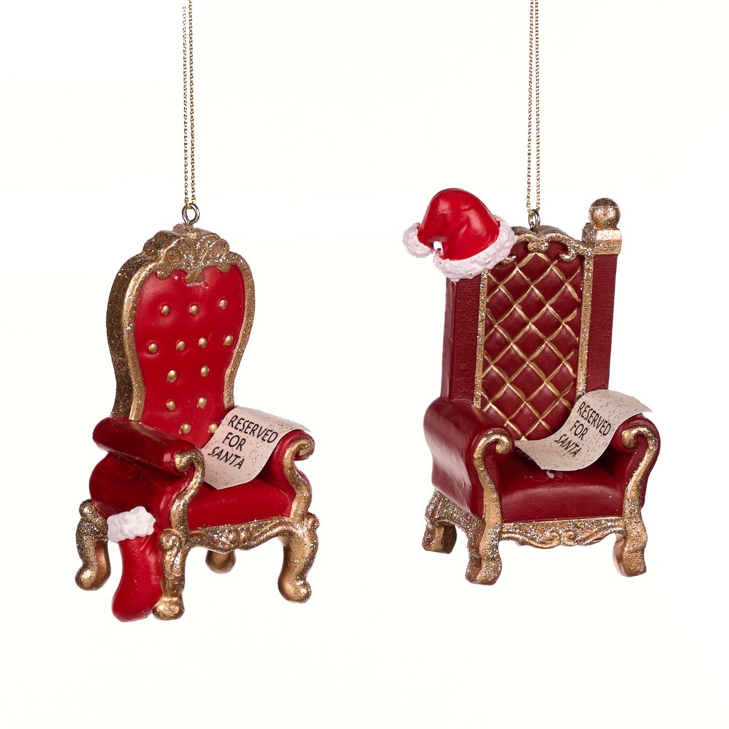 Pendente Trono Di Babbo Natale 9 Cm 1 Pz