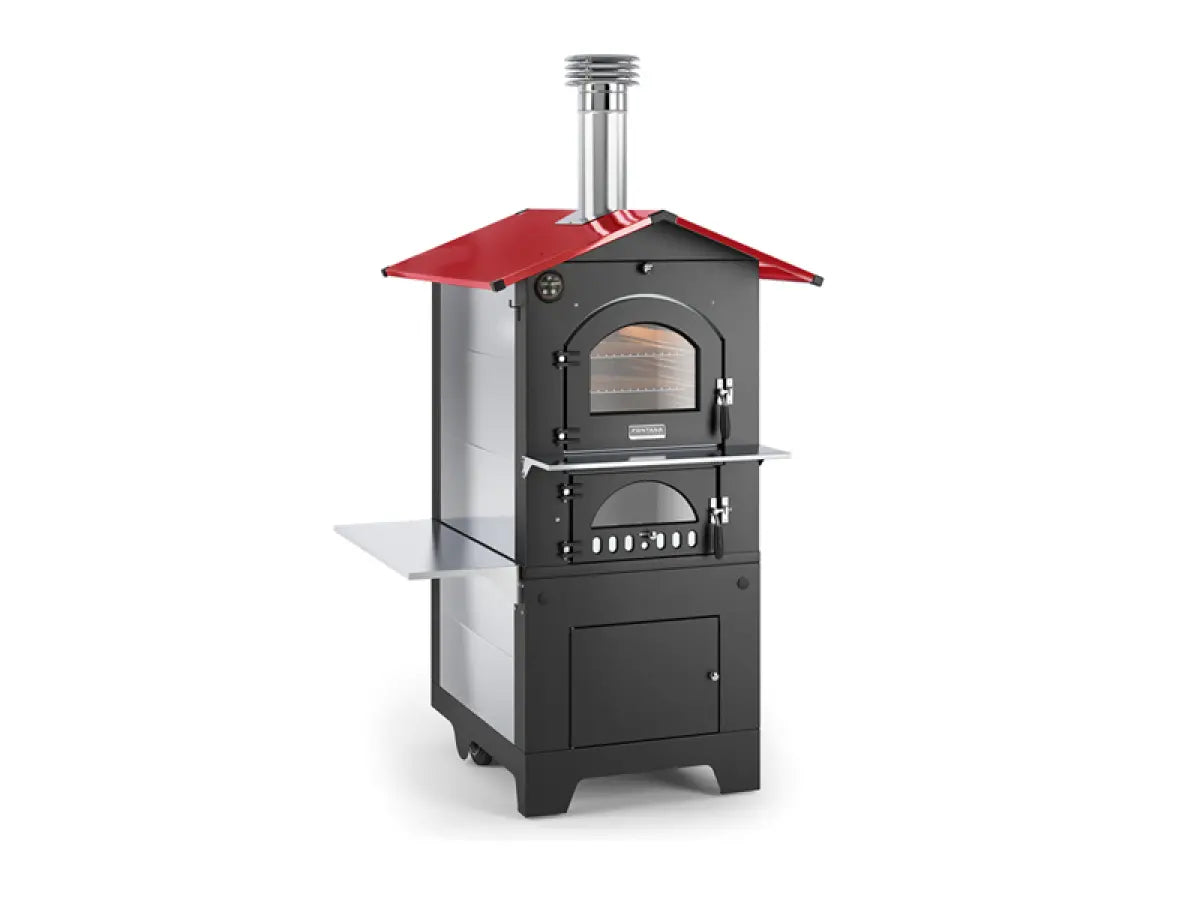 Forno A Legna Rosso 80x45 Diplasy Digitale