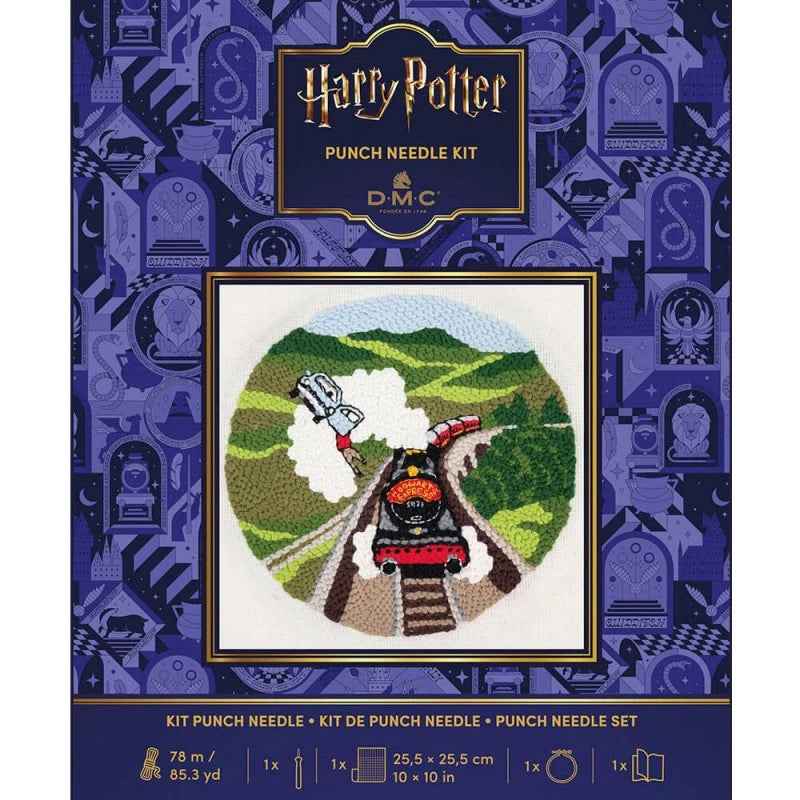 Kit Punch Needle Macchina Volante Collezione Harry Potter
