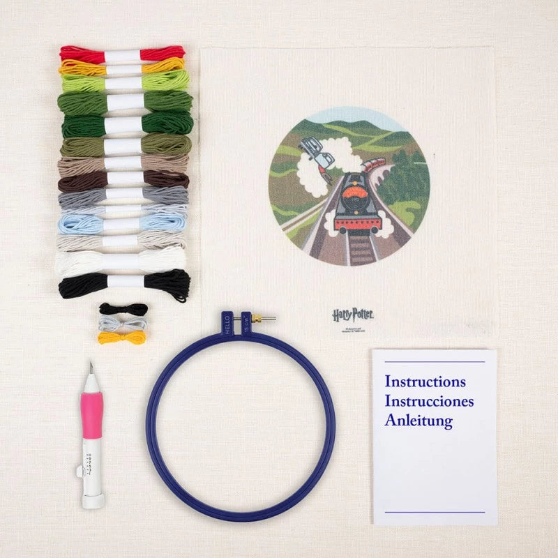 Kit Punch Needle Macchina Volante Collezione Harry Potter