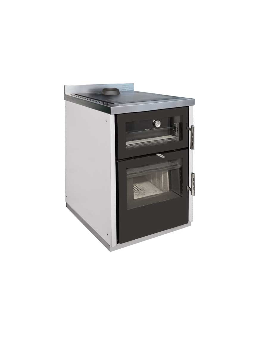 Cucina A Legna Prima 60 Up Nera Ugo Cadel