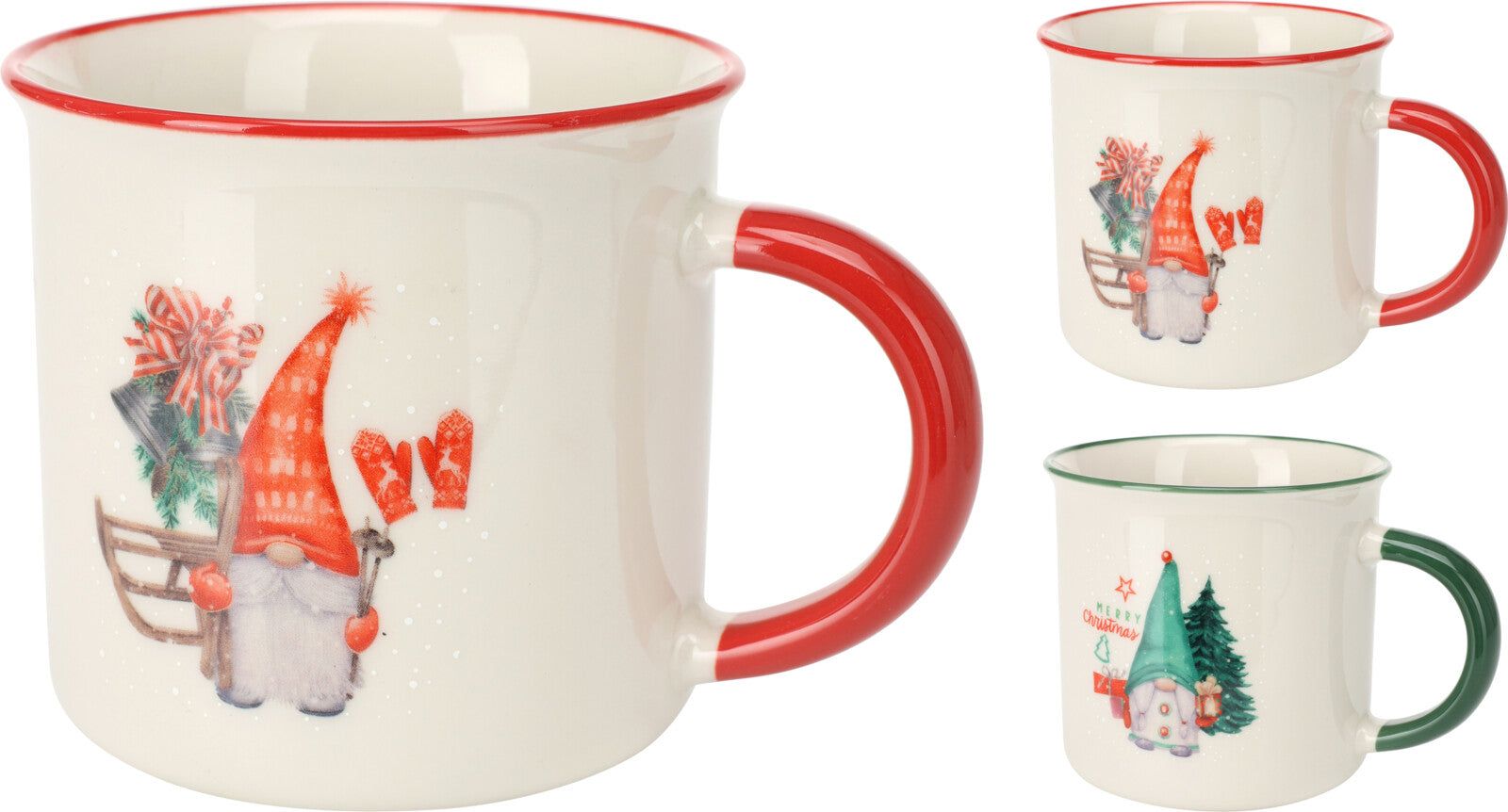 Mug Porcellana Gnomo Natalizio 1 Pezzo