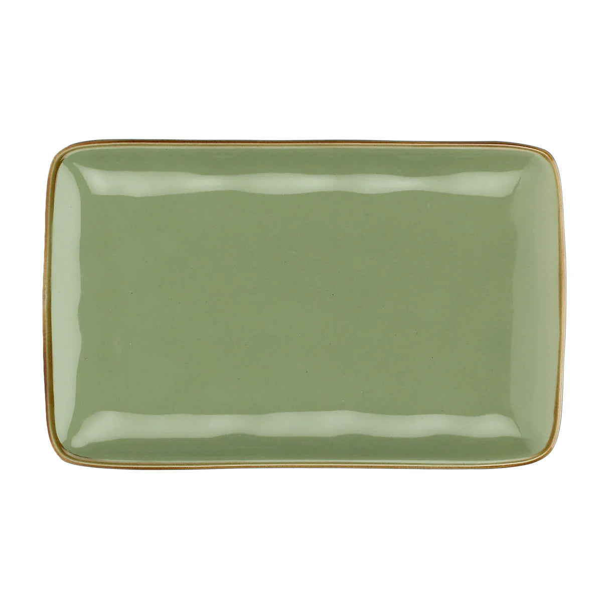 Vassoio Rettangolare Concerto Verde Oliva 20x13 Cm