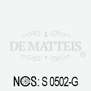 De Matteis, Sedia Esterno Resina Studio Bianca con codice prodotto S 0502-G su sfondo neutro con logo aziendale in filigrana - DeMatteis.it