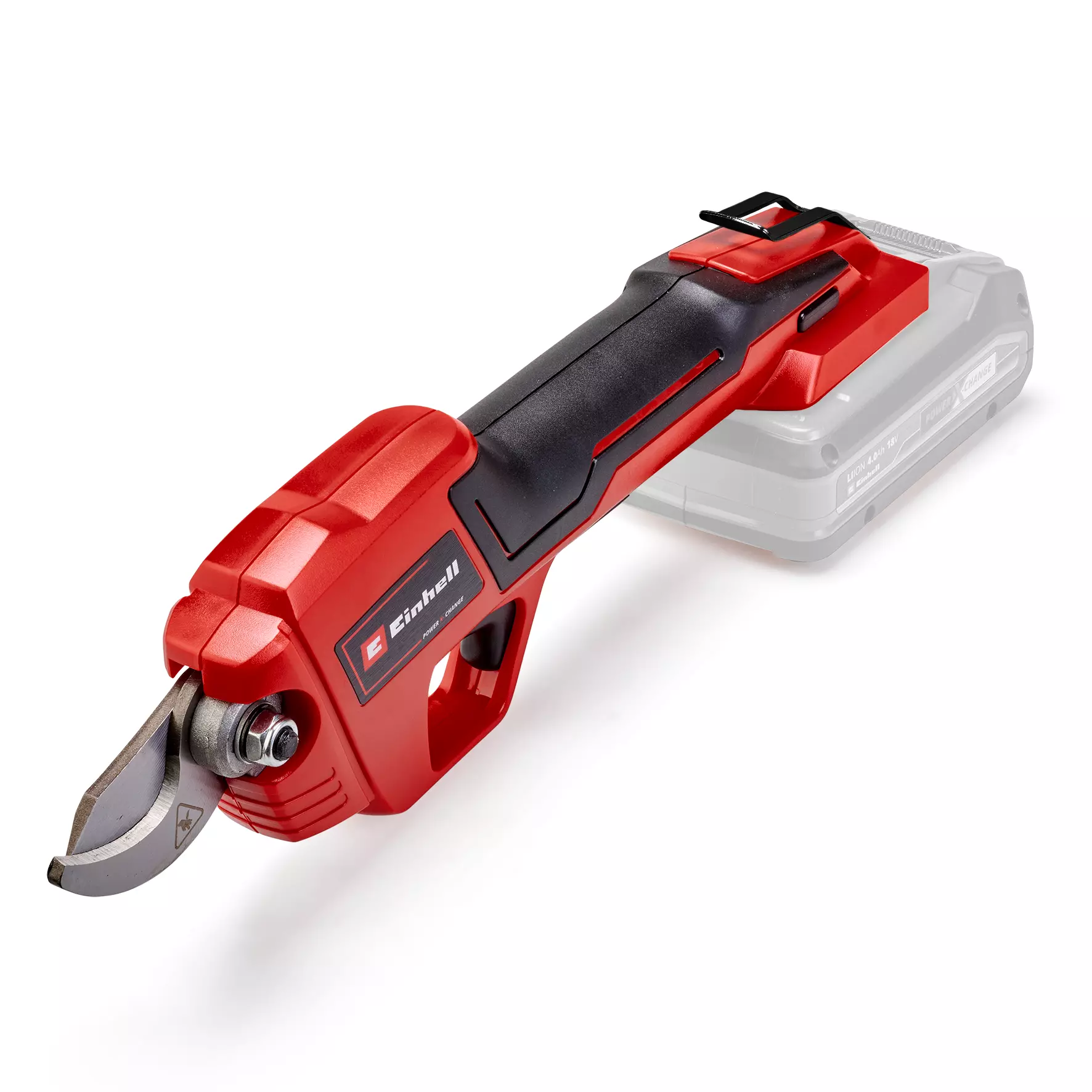 Svettatoio GE-LS 18 Li Einhell con impugnatura ergonomica e lama bypass di alta qualità, ideale per potature precise fino a 28 mm di spessore, parte del sistema a batteria Power X-Change. | Dematteis.it