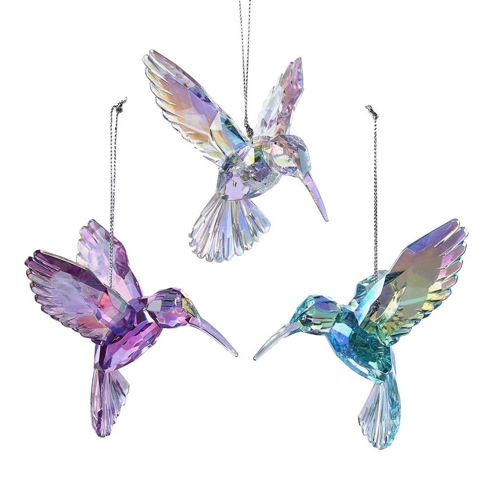 Pendente Colibri Iridescente Acrilico