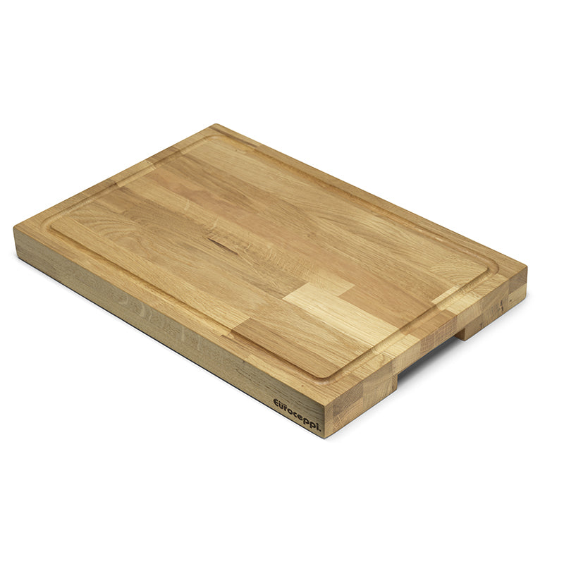 Tagliere Rovere Laminato Con Canalina 45x30x4 Cm
