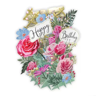 Biglietto Auguri 3d Hb Flowers