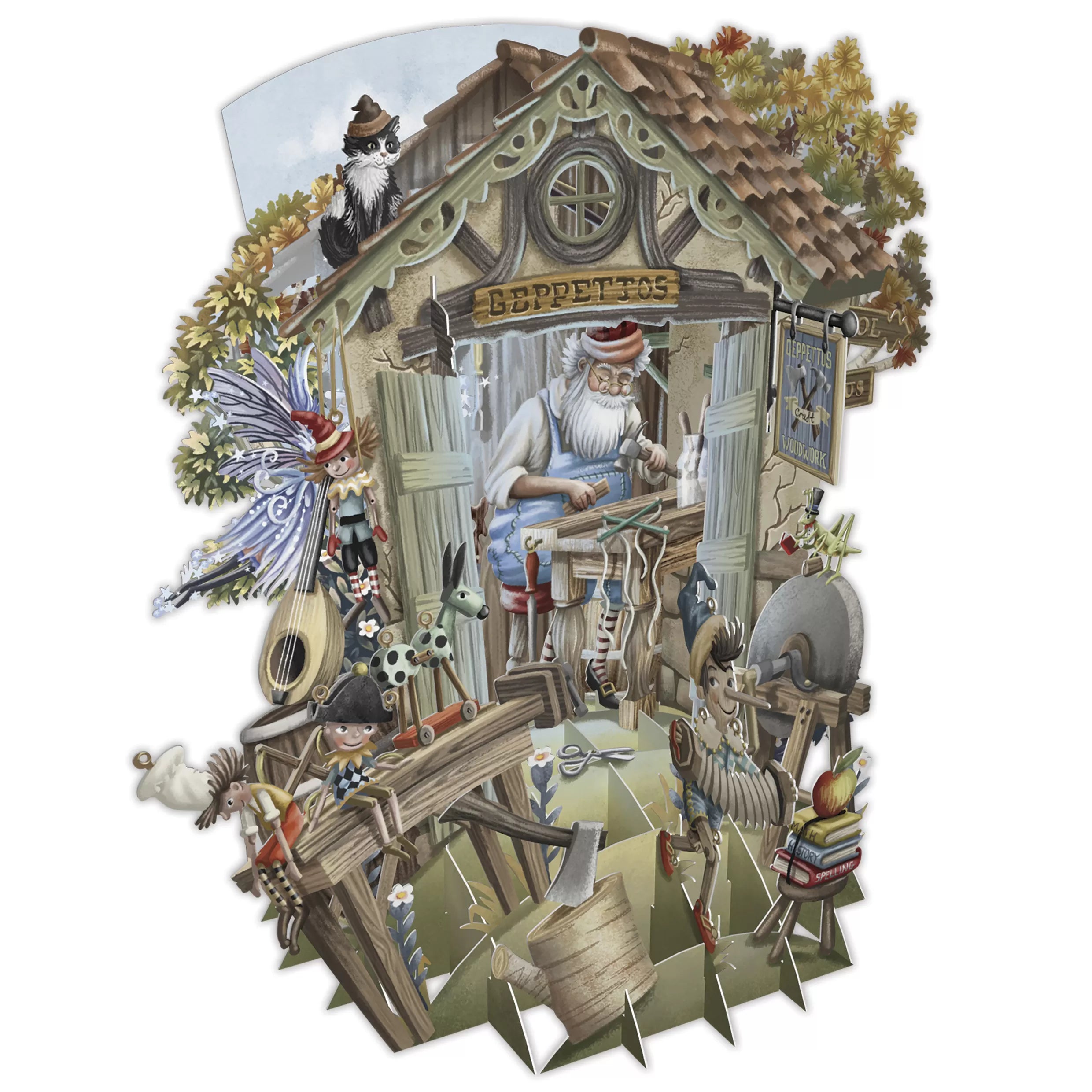 Biglietto Auguri 3d Pinocchio - DeMatteis.it