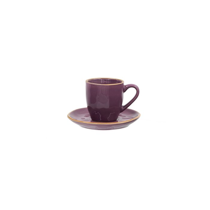 Tazzina Caffe Concerto Malva Con Piattino 90 Ml