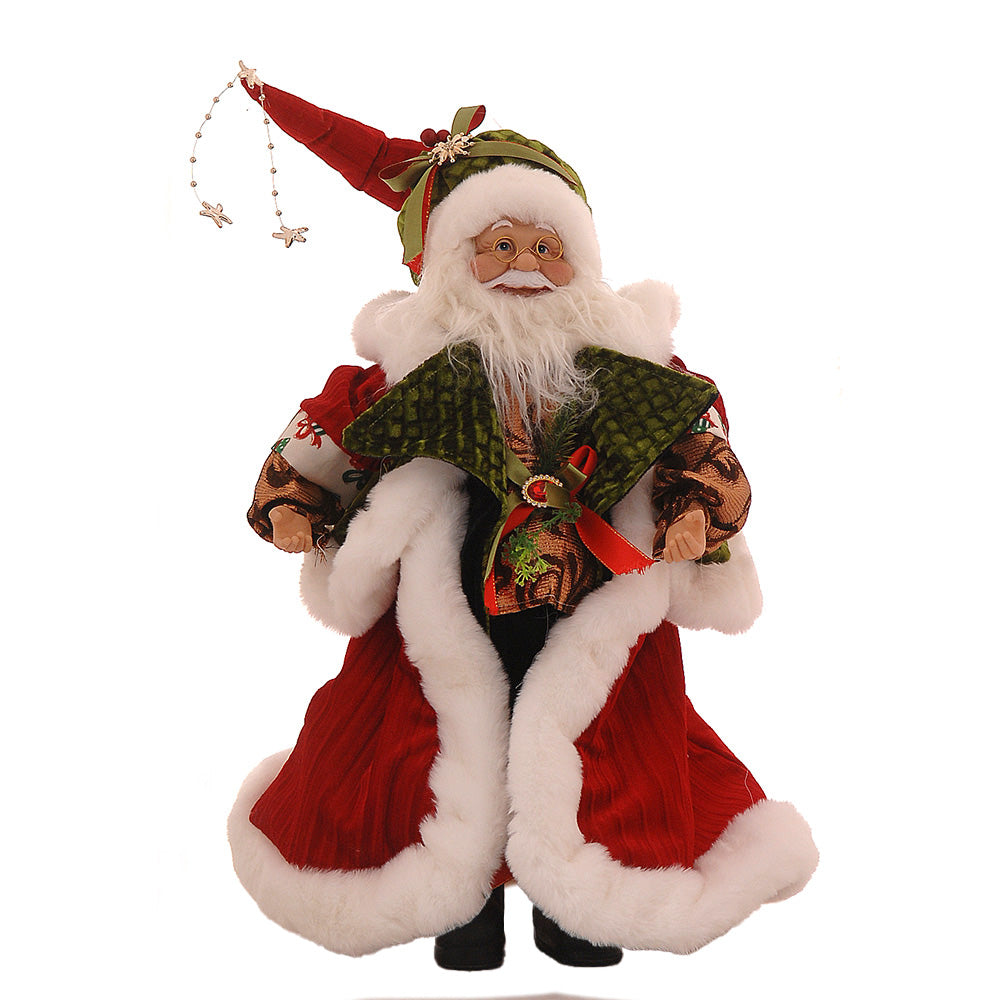Babbo Natale Rosso Verde 45,7 Cm