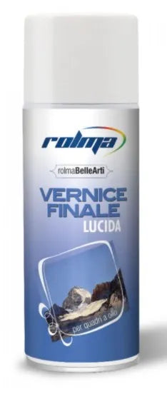 Vernice spray lucida quadri a olio MDA: Vernice spray acrilica incolore formulata per preservare e valorizzare i dipinti a olio, garantendo una finitura brillante che esalta la profondità dei colori originali. | Dematteis.it