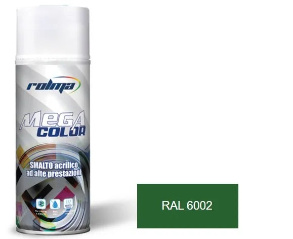 Vernice spray ral 6002 verde foglia: Vernice spray di qualità professionale dalla formulazione acrilica avanzata, che garantisce un'essicazione rapida e un'adesione eccezionale su diverse superfici. | Dematteis.it