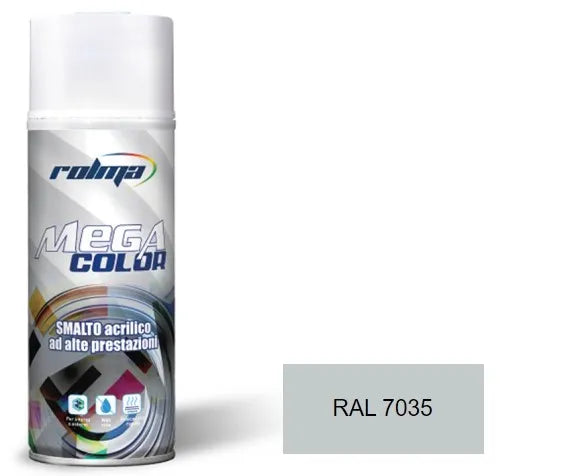 Vernice spray ral 7035 grigio luce: La vernice spray in colore grigio luce garantisce risultati professionali su diverse superfici, grazie alla sua formulazione acrilica avanzata e all'eccezionale adesione e resistenza agli agenti. | Dematteis.it