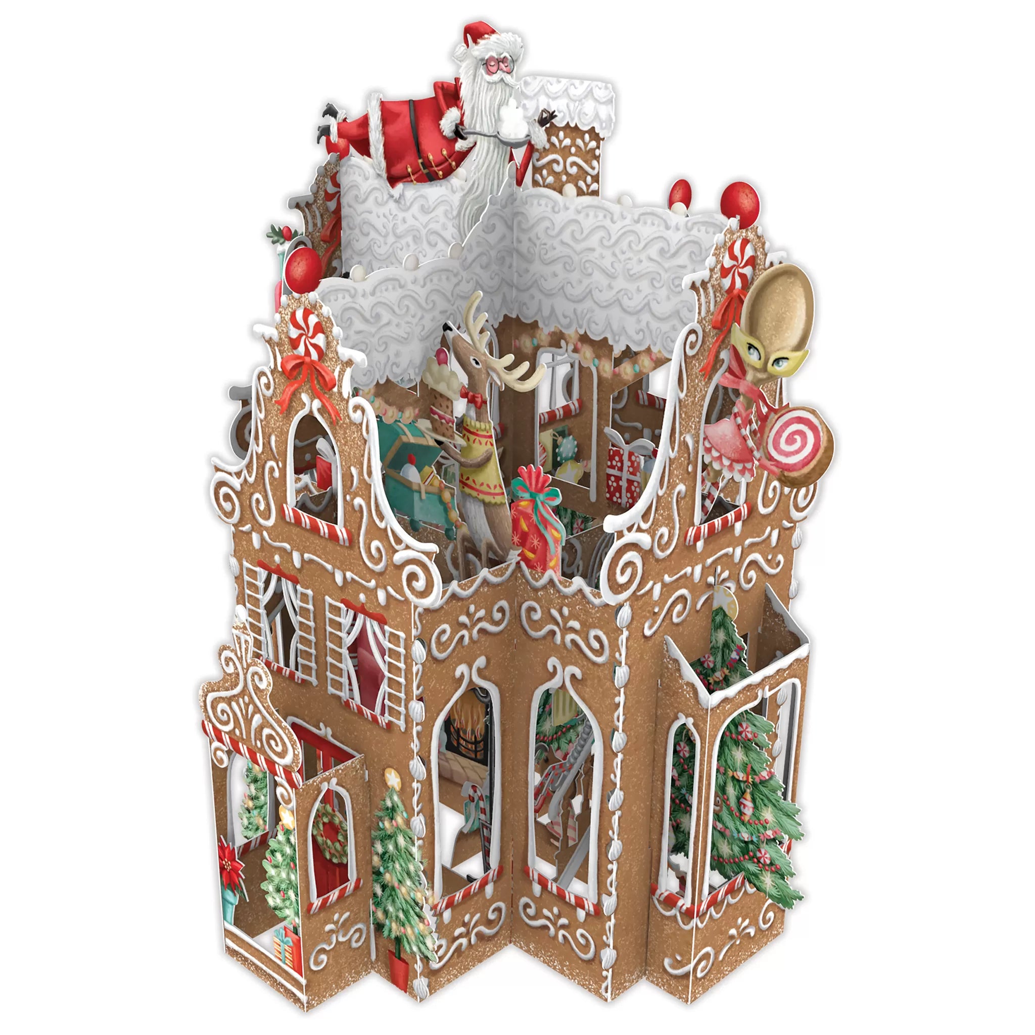 Biglietto Auguri 3d Gingerbread House