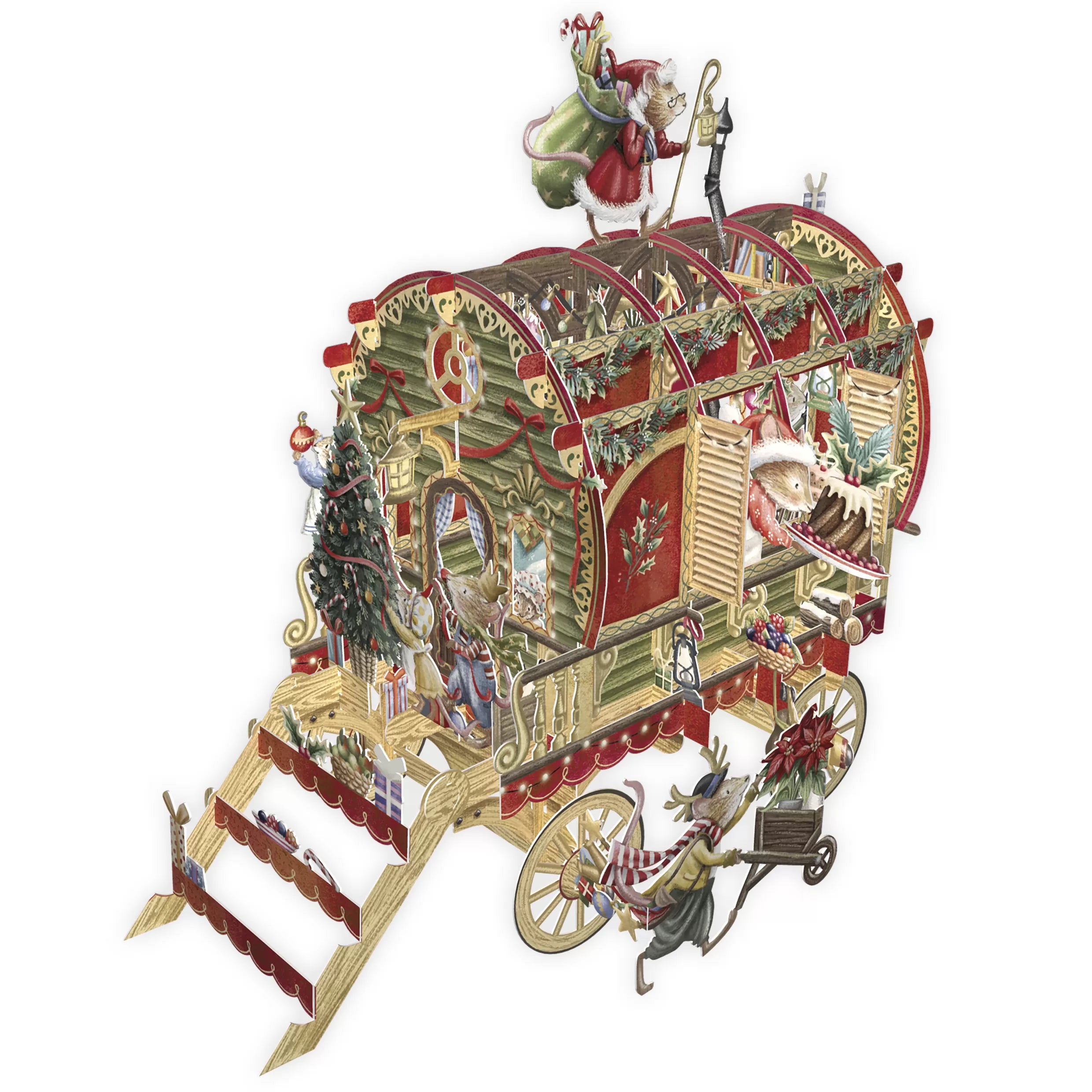 Biglietto Auguri 3d Christmas Caravan