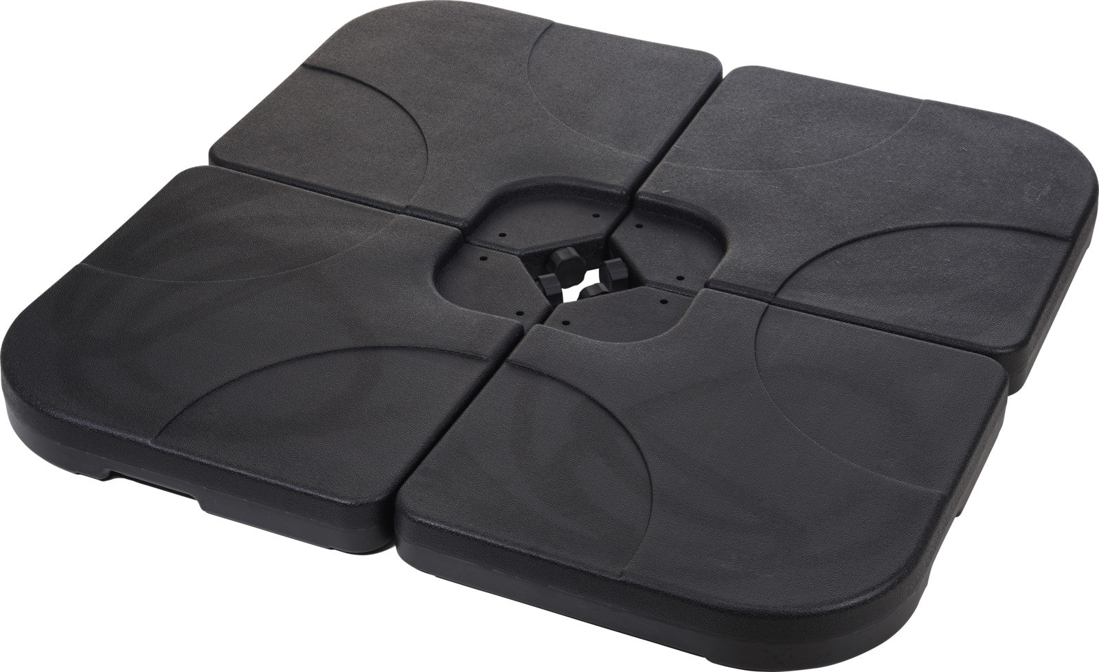 Outsunny Base Per Ombrellone Da Giardino 3.5 M Con Maniglie, In HDPE E Acciaio 49x49x36 5 Cm Nero 793763