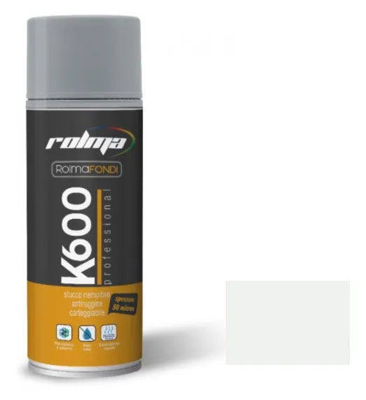 Fondo riempitivo antiruggine K600: Innovativo fondo spray a base di resine sintetiche che garantisce una protezione antiruggine durevole su superfici metalliche. | Dematteis.it