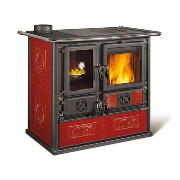 Nordica Cucina Legna Rosa Sx Reverse Vst Bordeaux