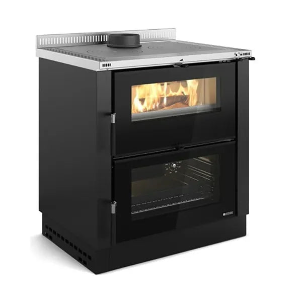 Nordica Cucina Legna Verona XXL Vst Nero Antracite