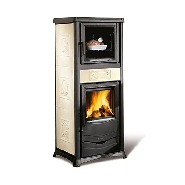 Nordica Stufa Legna Rossella Plus Forno Evo Liberty panna