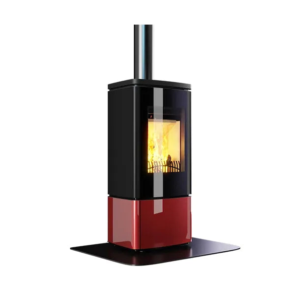Stufa a Legna Nobis Zenith 400 Bordeaux