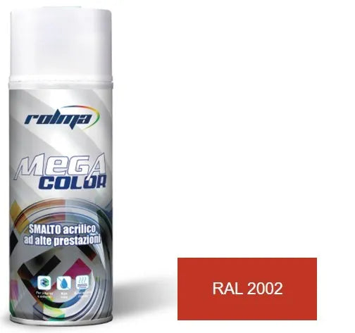 BOMBOLETTA Ambro-Sol VERNICE SPRAY 400ml Acrilico RAL 2002 Arancio Sangue