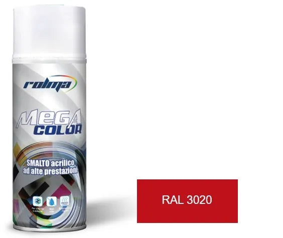 Vernice spray ral 3020 rosso traffico: Vernice spray acrilica di qualità superiore, dalla rapida essiccazione e ottima adesione su diverse superfici, ideale per progetti professionali e hobbistici. | Dematteis.it