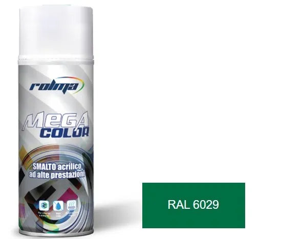 Vernice spray ral 6029 verde menta: Vernice spray di alta qualità dalla formula acrilica avanzata, ideale per rinnovare superfici con una finitura professionale dal brillante impatto cromatico. | Dematteis.it