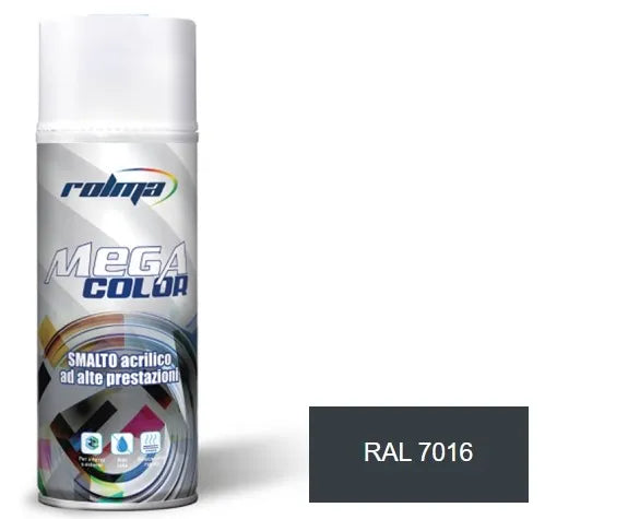 Vernice spray ral 7016 grigio antracite: Vernice spray di qualità superiore con formulazione acrilica avanzata, garantisce rapida essiccazione e adesione eccezionale su metallo, legno e plastica, offrendo un aspetto. | Dematteis.it