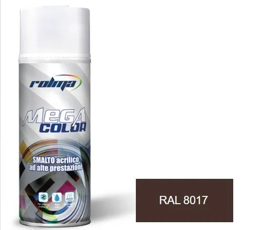 Vernice spray ral 8017 marrone cioccolata: Vernice spray dal colore marrone cioccolato, formulata con tecnologia acrilica avanzata per garantire resistenza agli agenti atmosferici e adesione eccezionale su diverse superfici. | Dematteis.it