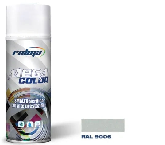 Vernice spray ral 9006 alluminio brillante: Vernice spray dall'elevata resistenza agli agenti atmosferici, che garantisce una finitura moderna e duratura su diverse superfici grazie alla sua formulazione acrilica avanzata. | Dematteis.it