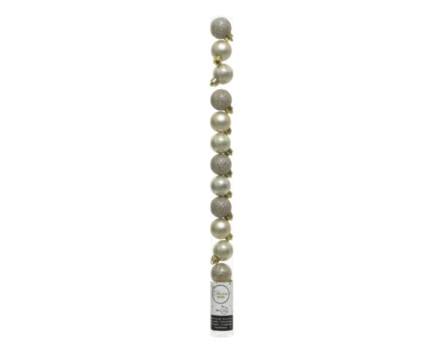 Tubo Palline Di Natale Bianco Perla Kaemingk per decorazioni natalizie - DeMatteis.it