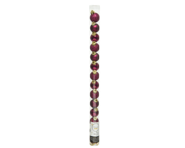 Tubo Palline Di Natale Magnolia Kaemingk per decorazioni natalizie e addobbi - DeMatteis.it