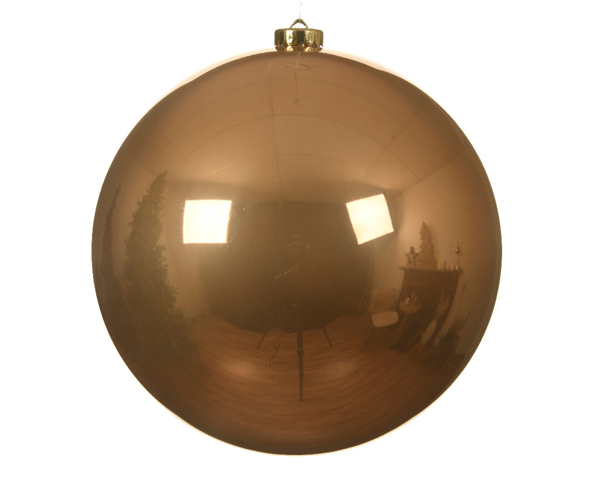 Palla di Natale decorativa diametro 20 cm colore butterscotch per addobbi natalizi - DeMatteis.it
