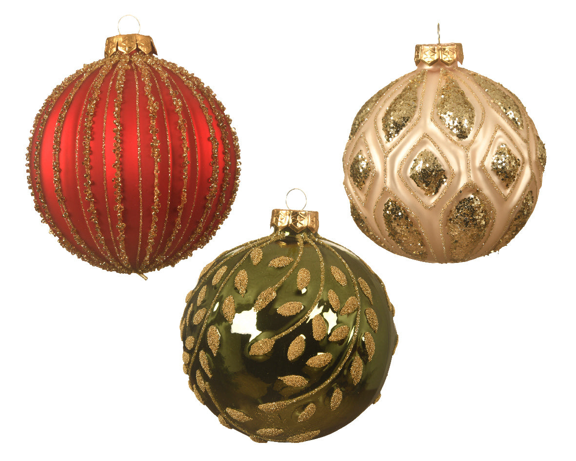 Palla di Natale decorativa diametro 10 cm per addobbi natalizi - DeMatteis.it