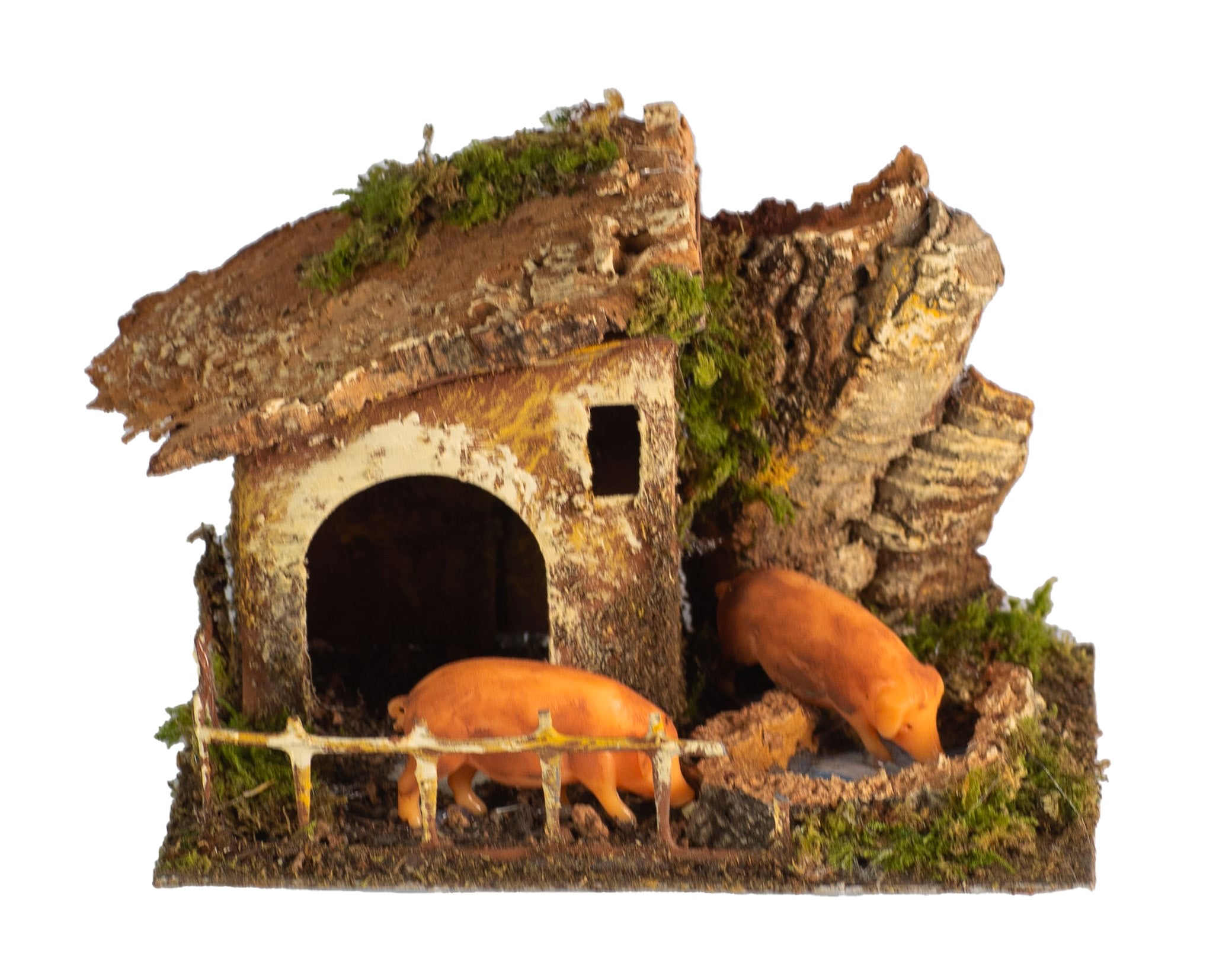 Recinto Con Maiali Presepe 15X10X10 Cm