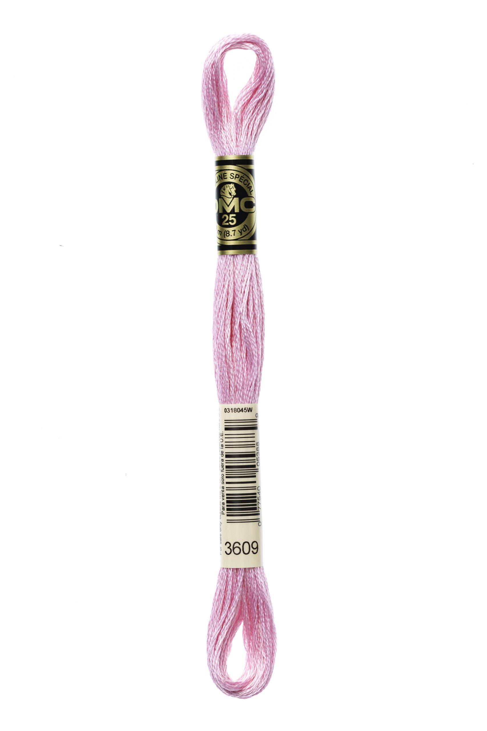 Cotone Dmc Da Ricamo Mouline Colore 3609: Matassa di cotone colorato ideale per ricami e lavorazioni a mano, disponibile in una vasta gamma di tonalità. | Dematteis.it