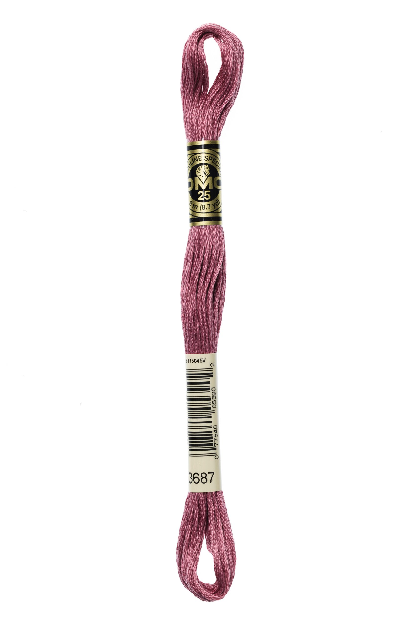 Cotone Dmc Da Ricamo Mouline Colore 3687: Filo di cotone mouliné ideale per ricami e uncinetto, disponibile in una vasta gamma di colori vivaci e sfumati. | Dematteis.it