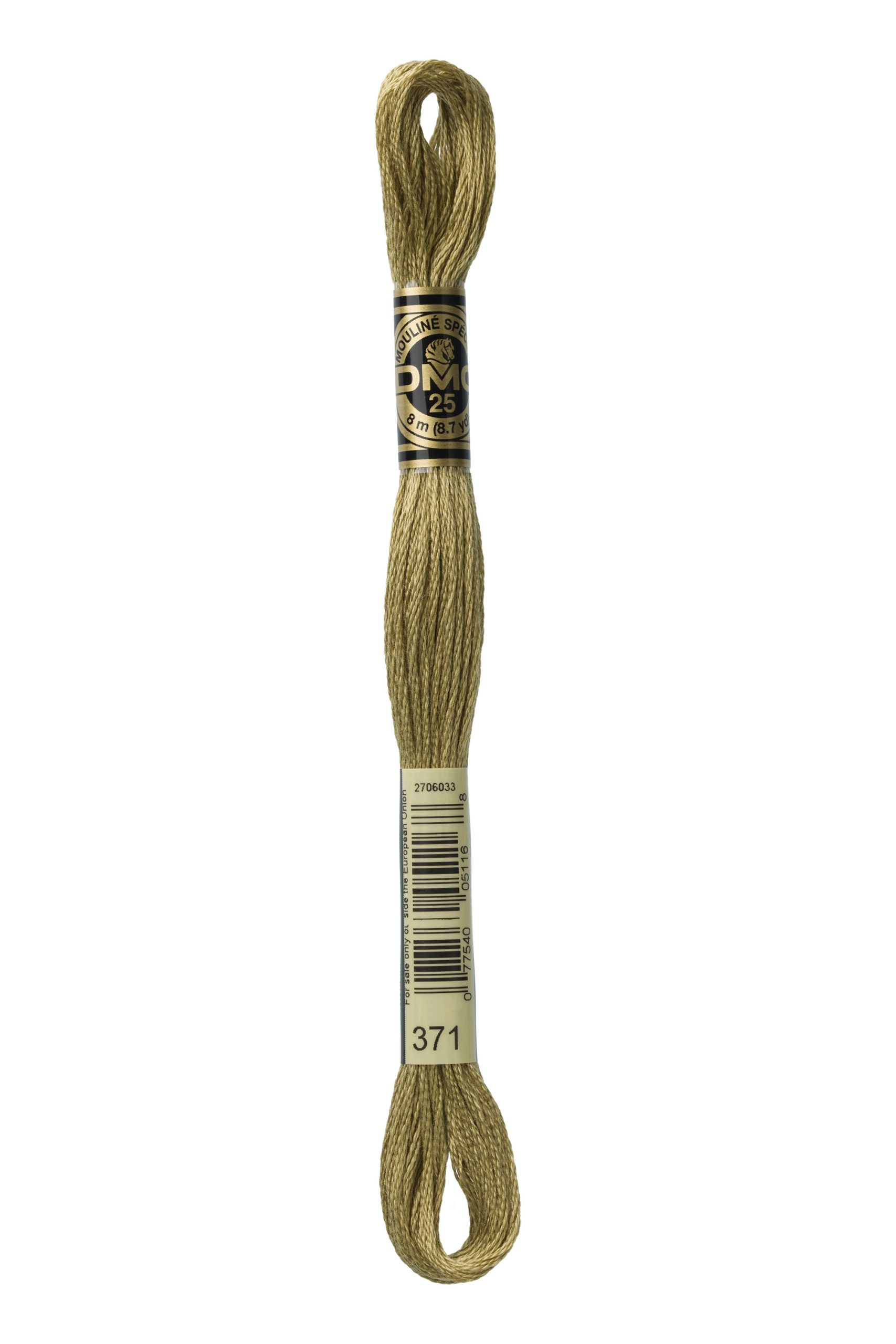 Cotone Dmc Da Ricamo Mouline Colore 371: Matassa di cotone mouliné dai colori vivaci, ideale per realizzare ricami e progetti di cucito creativo. | Dematteis.it