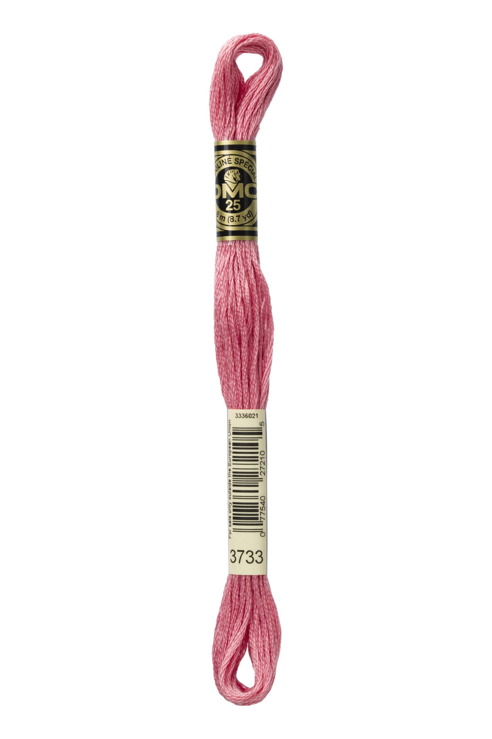 Cotone Dmc Da Ricamo Mouline Colore 3733: Filo in cotone ritorto e mouliné, ideale per ricami e lavorazioni all'uncinetto, disponibile in una vasta gamma di colorazioni vivaci e sfumate. | Dematteis.it