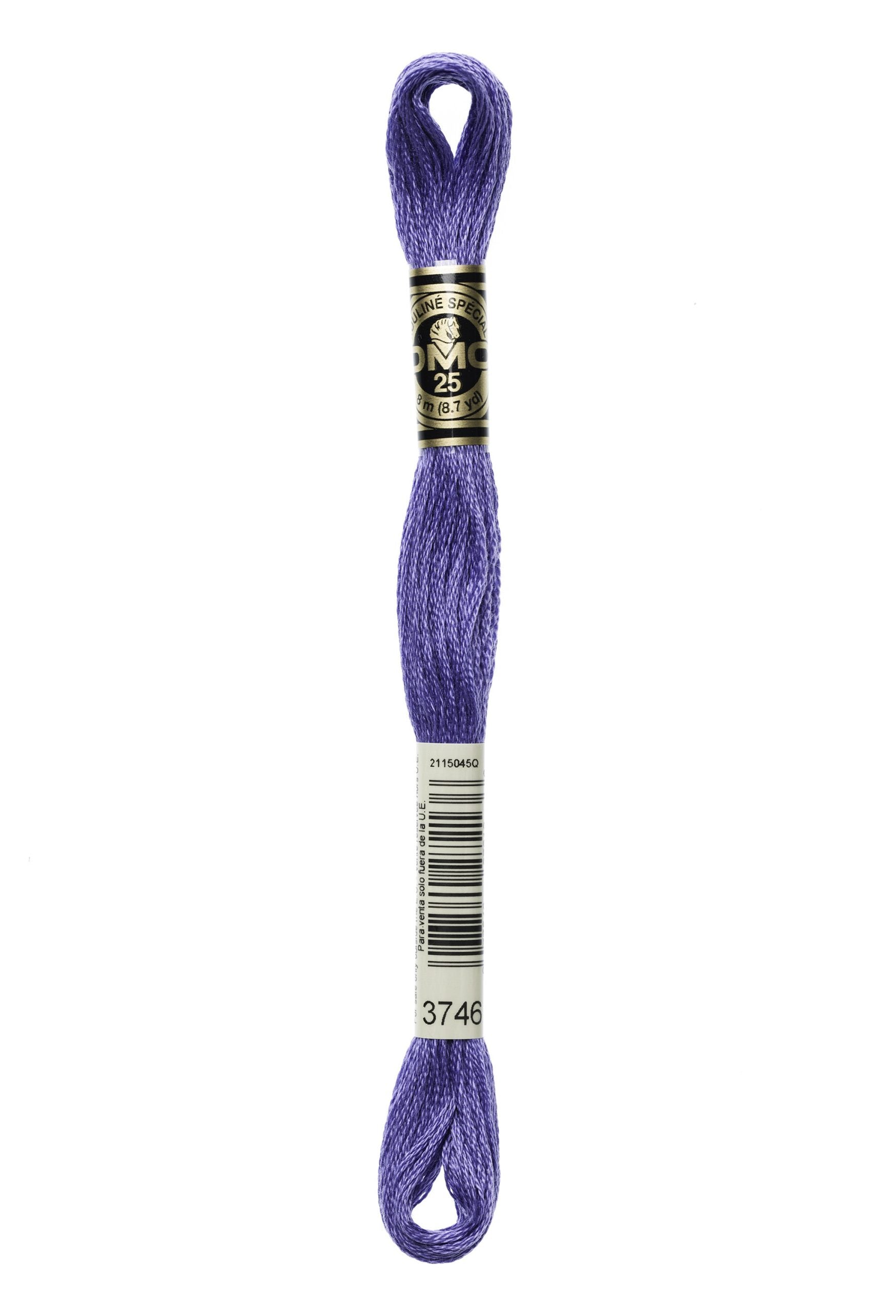 Cotone Dmc Da Ricamo Mouline Colore 3746: Matassa di cotone mouliné pregiato, ideale per ricami e lavori di artigianato creativo grazie alla sua morbidezza e ampia gamma cromatica. | Dematteis.it