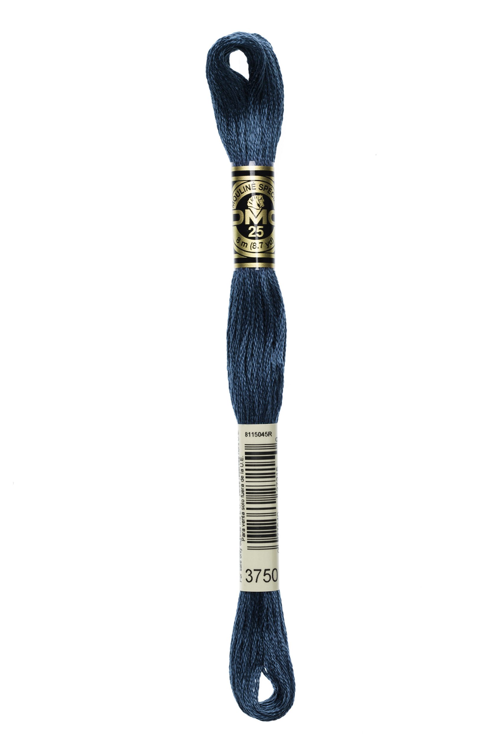 Cotone Dmc Da Ricamo Mouline Colore 3750: Matassa di cotone multicolore ideale per ricami e lavori a maglia, disponibile in una vasta gamma di tonalità vivaci. | Dematteis.it