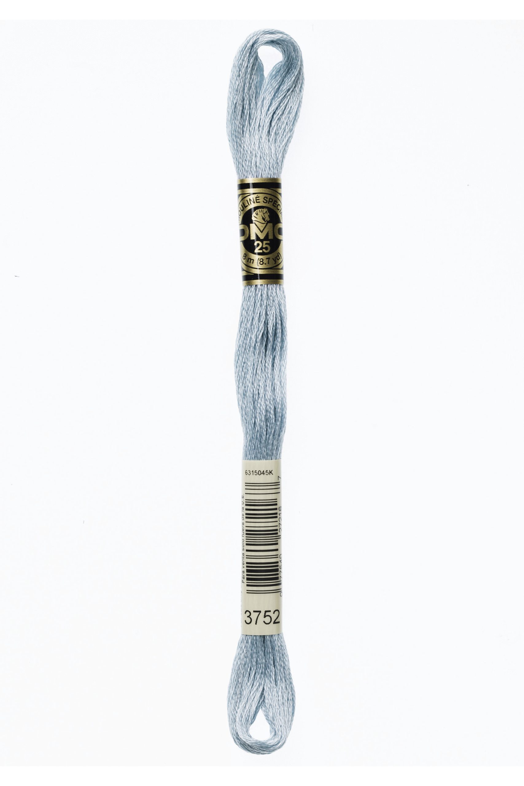 Cotone Dmc Da Ricamo Mouline Colore 3752: Matassa di filato in cotone morbido e resistente, ideale per realizzare progetti di ricamo e uncinetto. | Dematteis.it