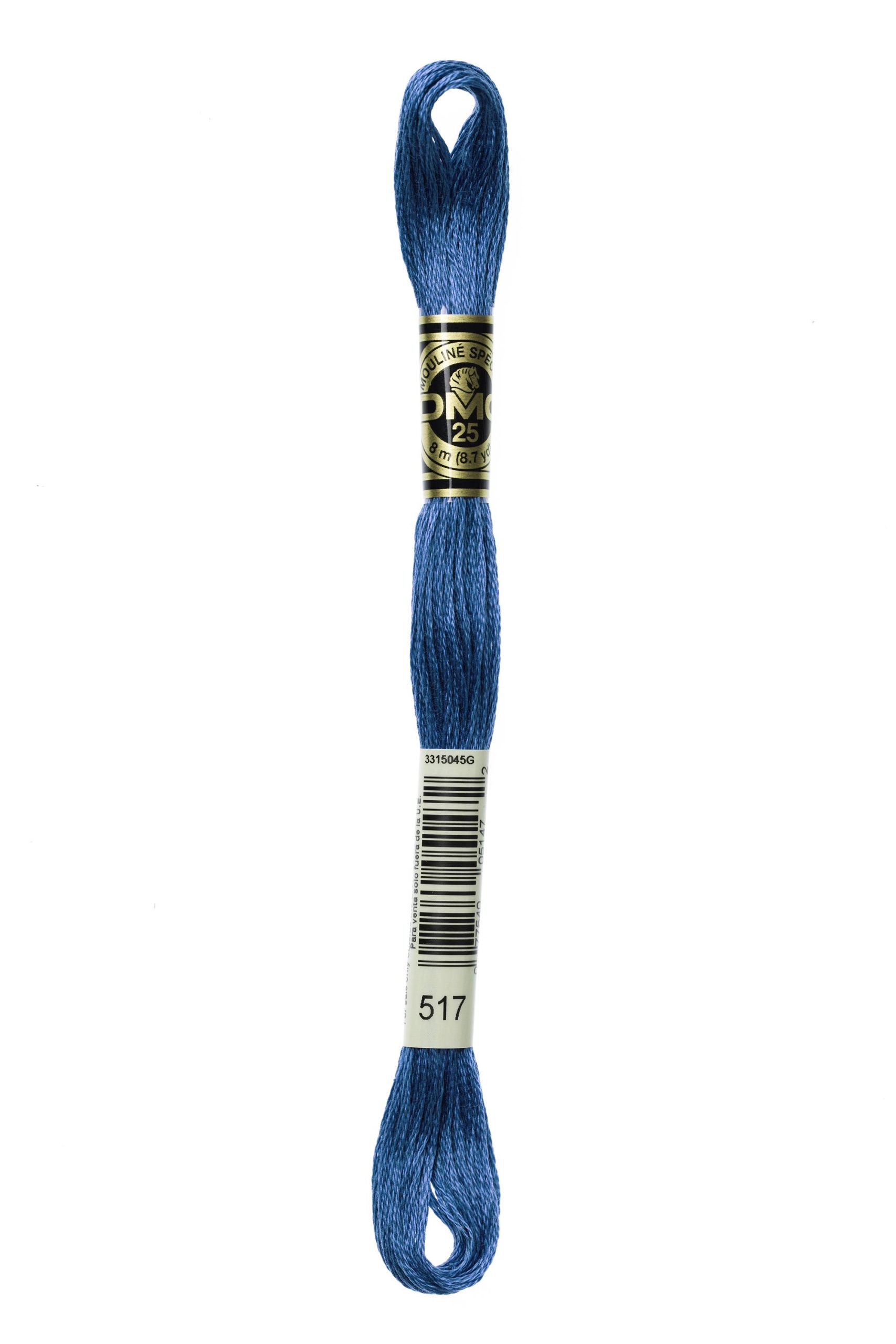 Cotone Dmc Da Ricamo Mouline Colore 517: Matassa di cotone colorato ideale per ricami e lavori a maglia, disponibile in una vasta gamma di tonalità. | Dematteis.it